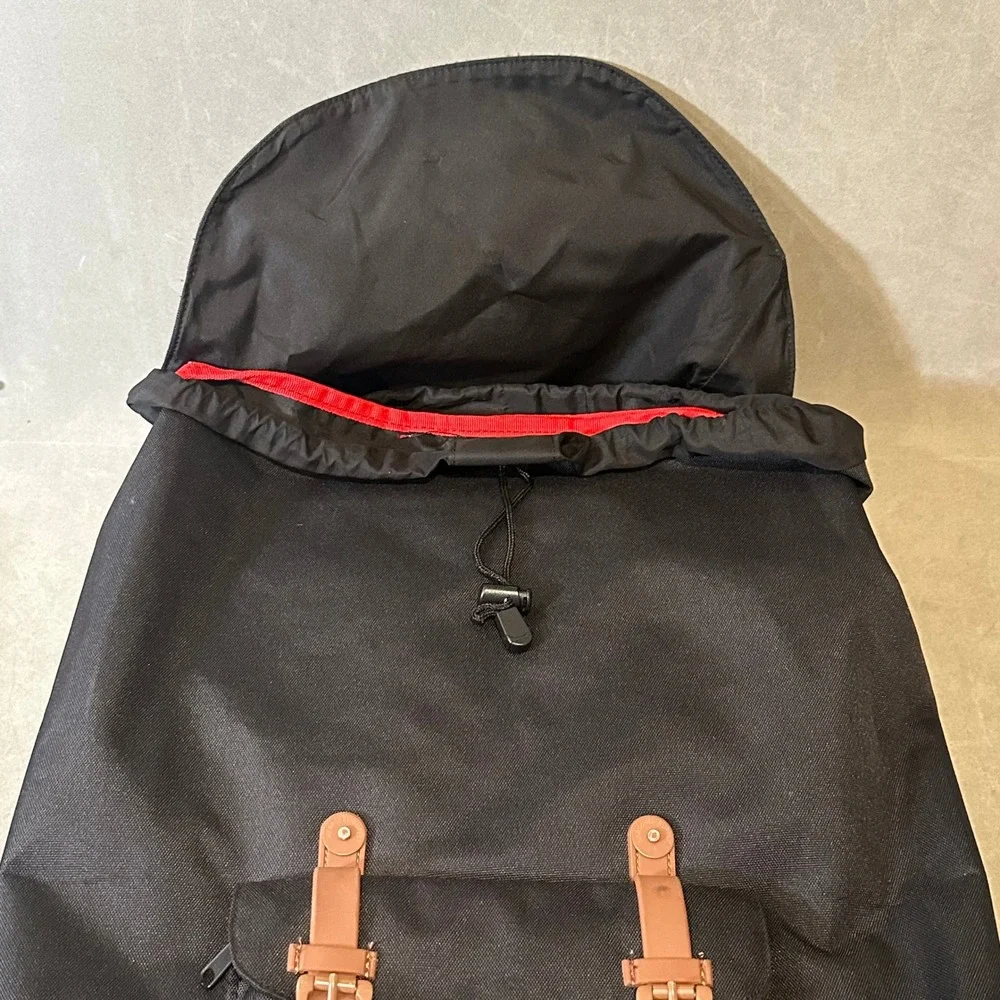 Herschel Supply Co Little America Backpack Black Tan Laptop Sleeve Rucksack